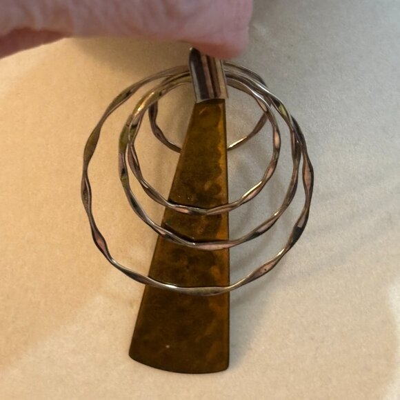 Robert Lee Morris (RLM) Studio Sterling Silver- Brass Necklace - Picture 9 of 13